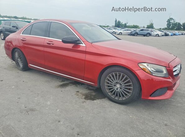55SWF4JB2GU125155 2016 MERCEDES-BENZ C Red Դիմացի տեսք