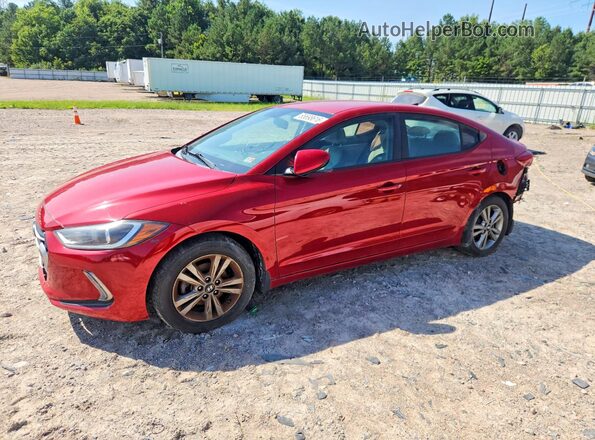 KMHD84LF6HU177802 2017 HYUNDAI ELANTRA Red Trasero izquierdo