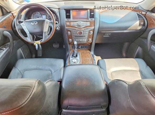 JN8AZ2NF4G9612621 2016 INFINITI QX80 Черный Вид щитка приборов