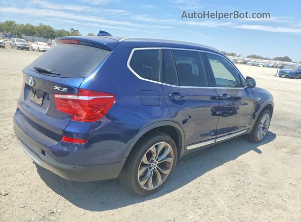 5UXWX7C5XG0R18482 2016 BMW X3 Blue Առջևի աջ