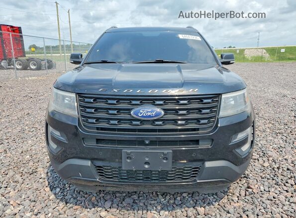 1FM5K8GT9HGD15084 2017 FORD EXPLORER Black Widok z tyłu