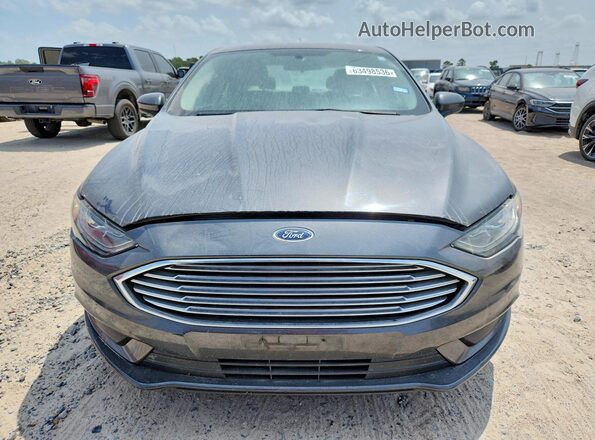3FA6P0LU1JR197160 2018 FORD FUSION Серый Вид сзади