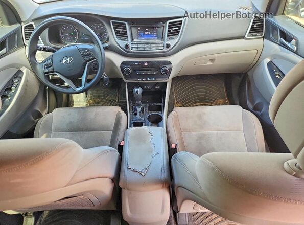 KM8J33A47GU228770 2016 HYUNDAI TUCSON Charcoal Vista del cuadro de instrumentos