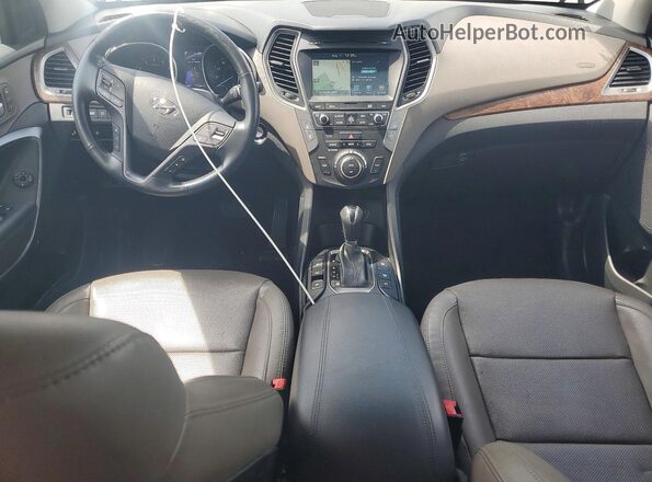 5XYZWDLA5JG503374 2018 HYUNDAI SANTA FE Black ხელსაწყოთა პანელის ხედი