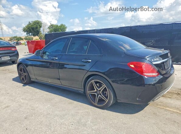 55SWF6EB1GU103007 2016 MERCEDES-BENZ C-CLASS Black Rear right