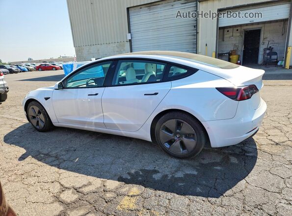 5YJ3E1EA9MF873291 2021 TESLA MODEL White Rear right