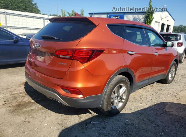 5XYZT3LBXHG405902 2017 HYUNDAI SANTA FE Orange Передня права чверть