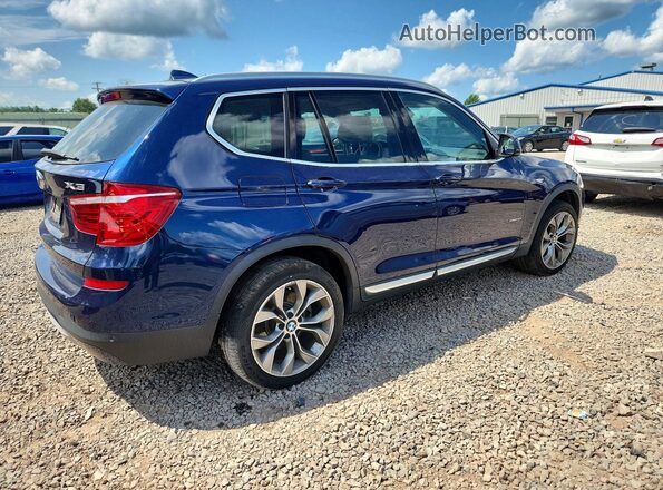 5UXWX9C58G0D73767 2016 BMW X3 Blue Front right