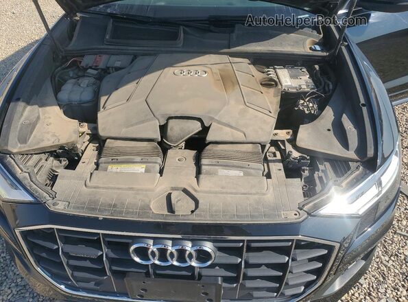 WA1AVAF10KD013428 2019 AUDI Q8 Black Widok naklejki z numerem VIN