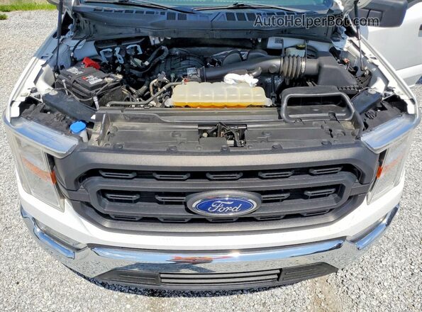 1FTMF1CB5NKE96458 2022 FORD F150 White ძრავის განყოფილების ხედი