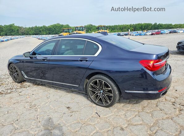 WBA7E2C52GG714486 2016 BMW 7 SERIES Blue Rear right