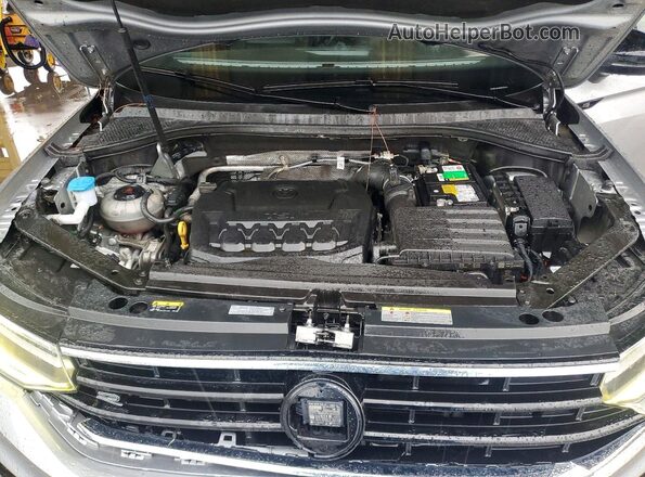 3VVCB7AX4NM022245 2022 VOLKSWAGEN TIGUAN Silver Widok naklejki z numerem VIN