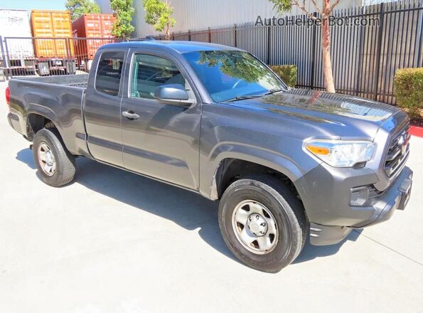 5TFRX5GNXKX158874 2019 TOYOTA TACOMA Gray Rear left