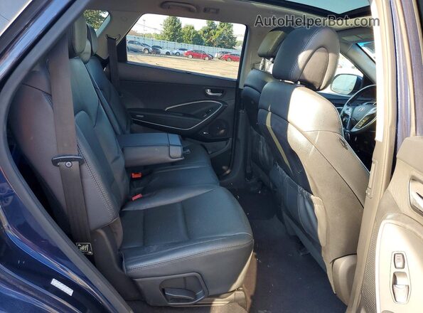 KM8SRDHF3HU207593 2017 HYUNDAI SANTA Blue Vista del compartimento del motor