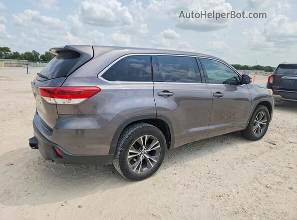 5TDZARFH4JS034253 2018 TOYOTA HIGHLANDER Gray Przód prawy