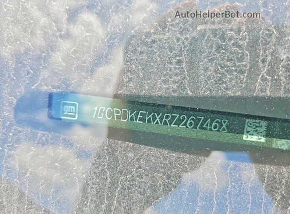1GCPDKEKXRZ267468 2024 CHEVROLET SILVERADO Silver VIN კოდის სტიკერის ხედი