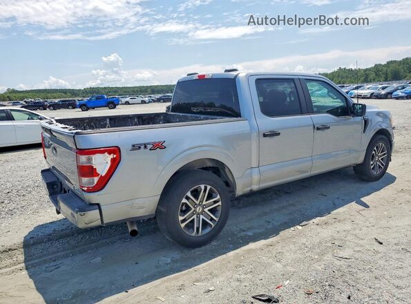 1FTEW1CPXMKE21267 2021 FORD F150 Silver წინა მარჯვენა