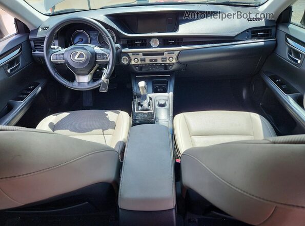 58ABK1GG0GU018467 2016 LEXUS ES Silver წინა პანელის ხედი