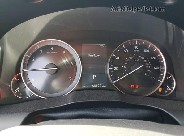 58ABK1GG0GU027170 2016 LEXUS ES Black Вид щитка приладів