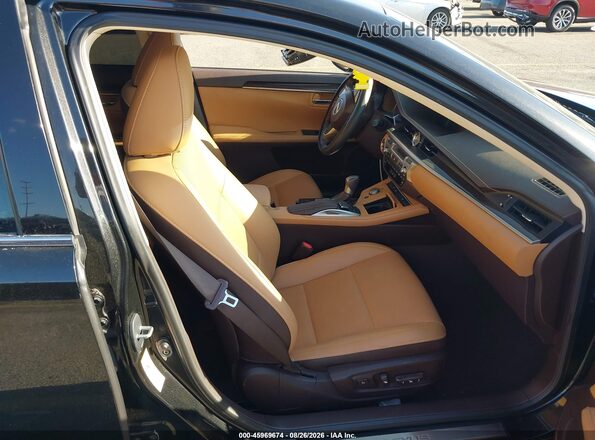 58ABK1GG0HU048683 2017 LEXUS ES 350 Black წინა სალონის ხედი