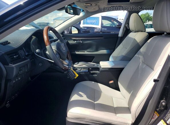 58ABK1GG0HU054841 2017 LEXUS ES Black Вид салону спереду