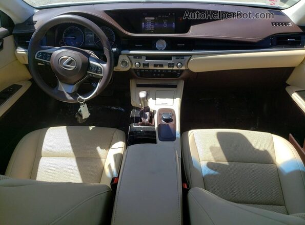 58ABK1GG0HU078556 2017 LEXUS ES White წინა პანელის ხედი