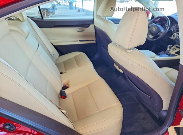 58ABK1GG1GU018347 2016 LEXUS ES Burgundy Widok tylnych siedzeń