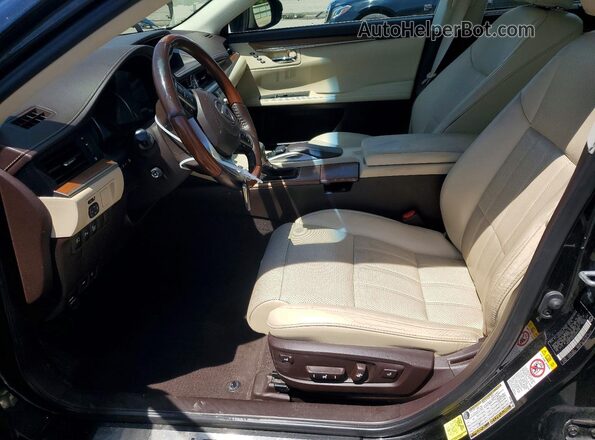 58ABK1GG1JU096358 2018 LEXUS ES Black წინა სალონის ხედი