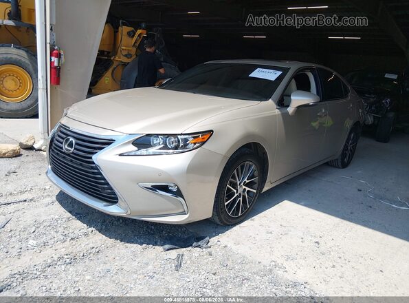 58ABK1GG2GU002836 2016 LEXUS ES 350 Gold Առջևի ձախ երեք քառորդ տեսարան