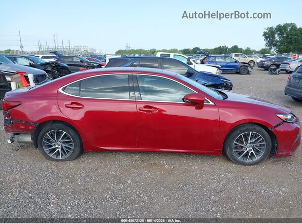 58ABK1GG2JU090939 2018 LEXUS ES 350 Red სალონის 360-გრადუსიანი ხედი
