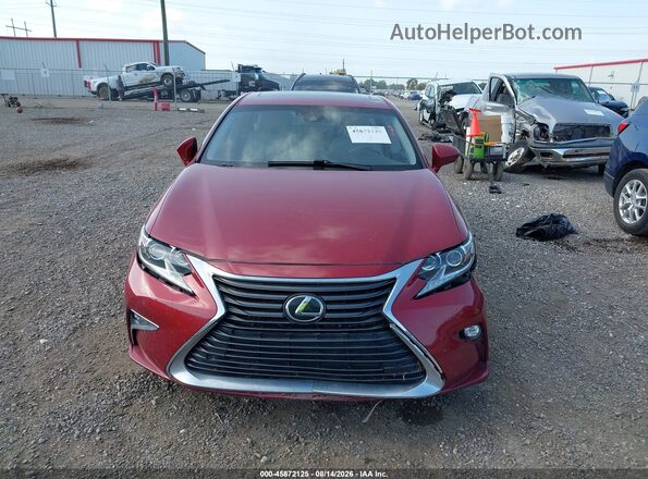 58ABK1GG2JU090939 2018 LEXUS ES 350 Red უკანა სალონის ხედი