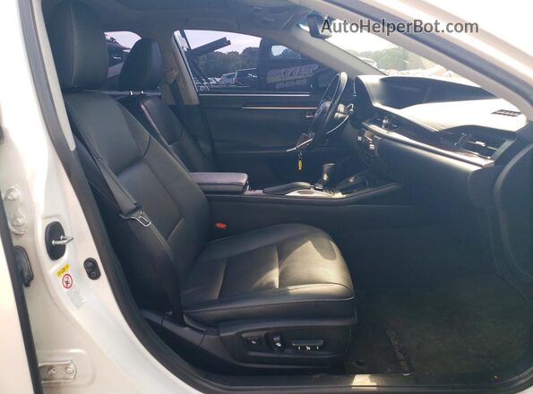 58ABK1GG2JU113152 2018 LEXUS ES White წინა სალონის ხედი