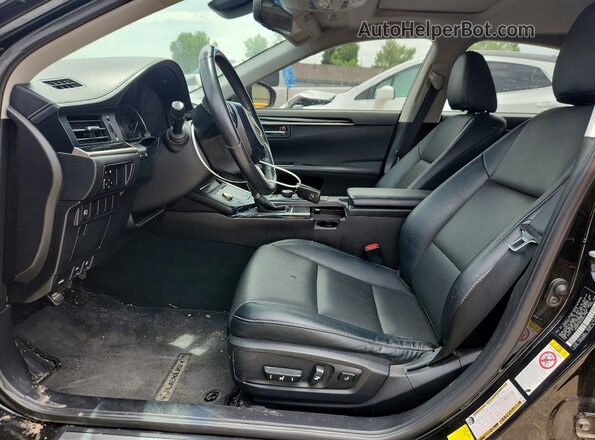 58ABK1GG3HU047706 2017 LEXUS ES Черный Вид салона спереди