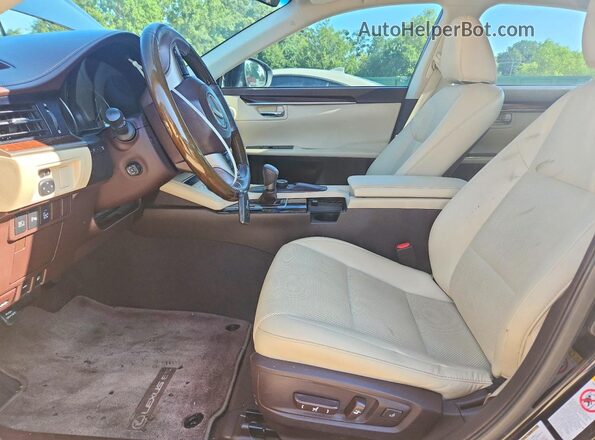 58ABK1GG3HU057460 2017 LEXUS ES Black Widok wnętrza z przodu