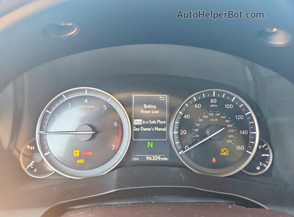 58ABK1GG3HU057460 2017 LEXUS ES Black Widok zestawu wskaźników