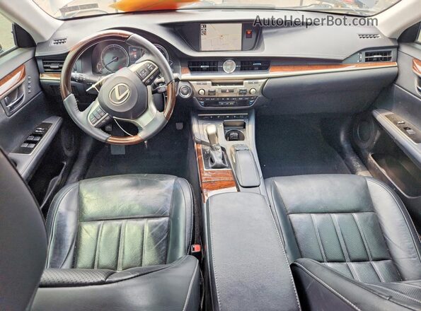 58ABK1GG3JU104167 2018 LEXUS ES Black Вид панелі приладів