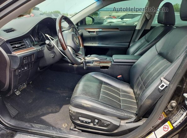 58ABK1GG3JU104167 2018 LEXUS ES Black წინა სალონის ხედი
