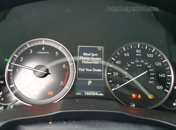 58ABK1GG4GU008041 2016 LEXUS ES Silver ხელსაწყოთა პანელის ხედი