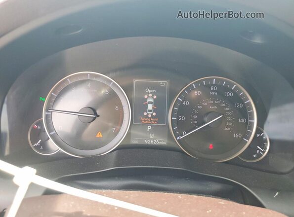 58ABK1GG4GU018911 2016 LEXUS ES Black Instrument cluster view