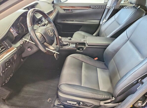 58ABK1GG4HU063106 2017 LEXUS ES Black Widok wnętrza z przodu