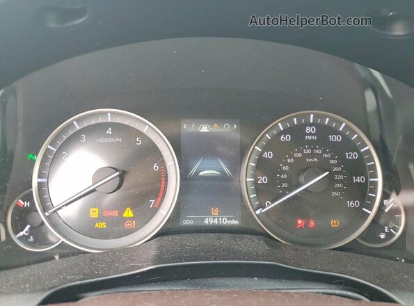 58ABK1GG4HU065857 2017 LEXUS ES Gray Вид щитка приладів