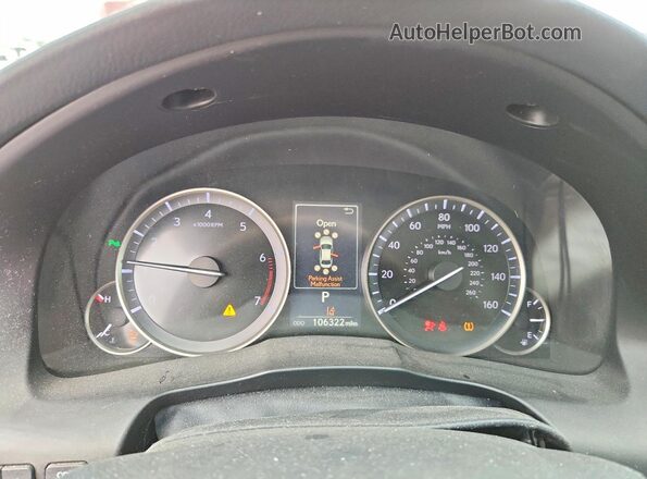 58ABK1GG6HU067979 2017 LEXUS ES White Instrument cluster view