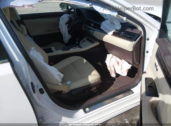 58ABK1GG6HU073958 2017 LEXUS ES 350 White წინა სალონის ხედი