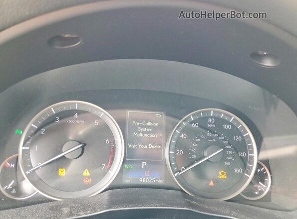 58ABK1GG7GU012438 2016 LEXUS ES Белый Вид щитка приборов