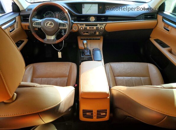 58ABK1GG7JU088619 2018 LEXUS ES White წინა პანელის ხედი