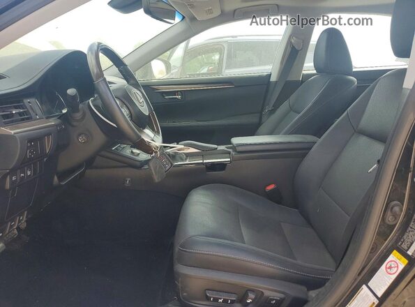 58ABK1GG7JU112000 2018 LEXUS ES Черный Вид салона спереди