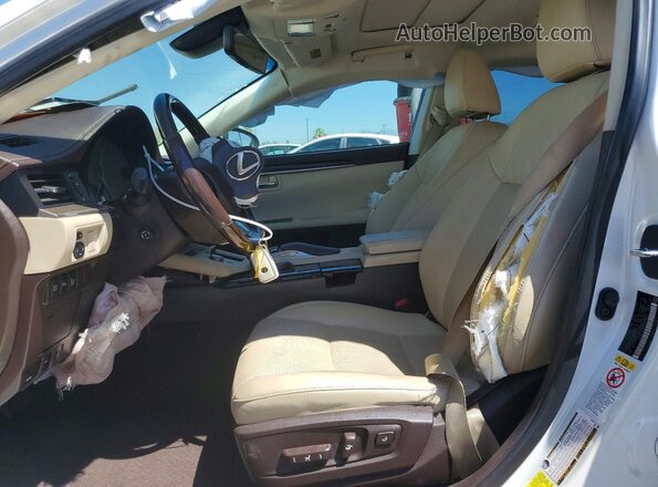 58ABK1GG8HU035986 2017 LEXUS ES White Vista interior delantera