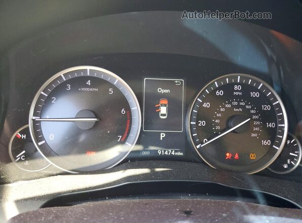 58ABK1GG8HU035986 2017 LEXUS ES White Vista del cuadro de instrumentos