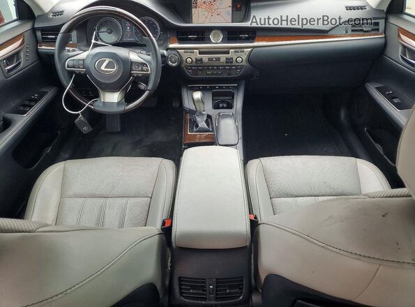 58ABK1GG8JU105380 2018 LEXUS ES Red Dashboard view