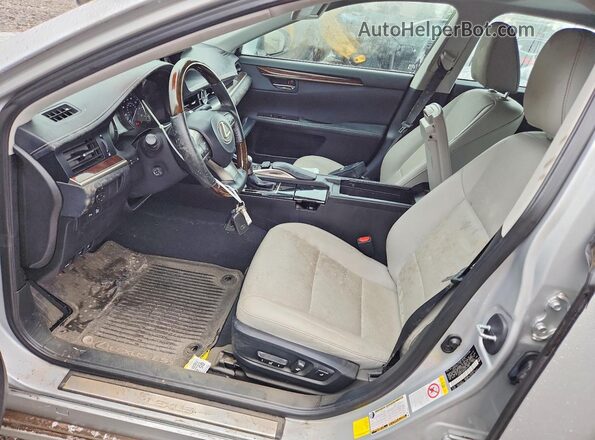 58ABK1GG9GU017396 2016 LEXUS ES Silver Widok wnętrza z przodu